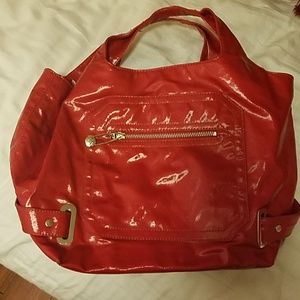 Maxx New York red PVC tote bag